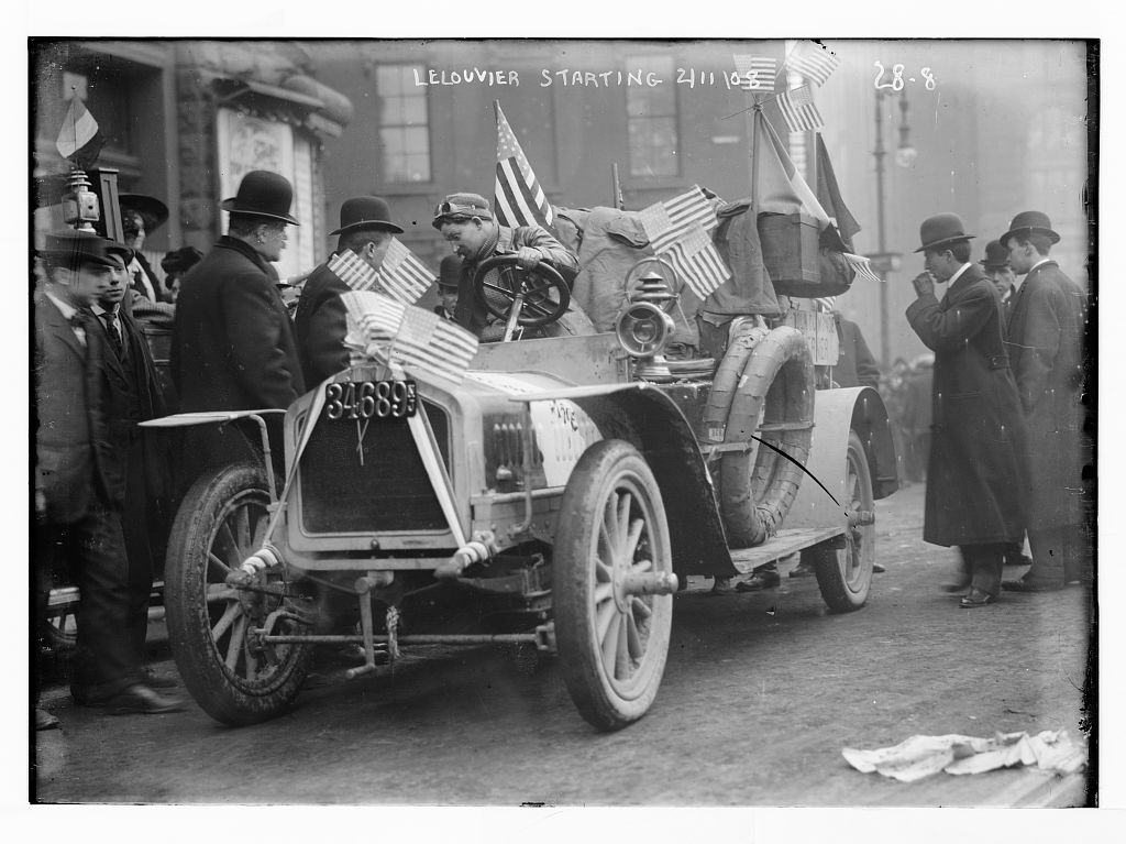 New York - Paris race: Lelouvier starting, New York