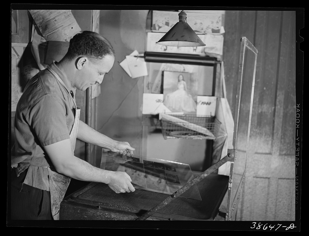 Photo engraver at Chicago Defender. Chicago, Illinois