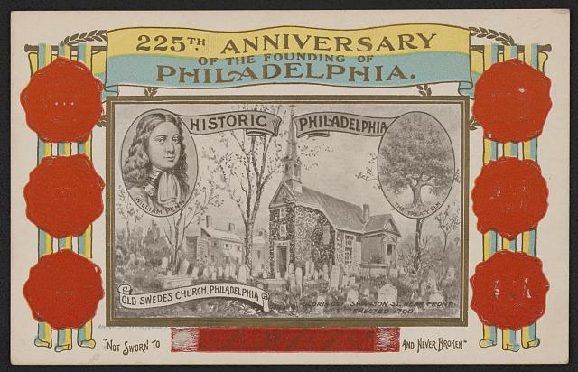 225th anniversary of the founding of Philadelphia. Old Swede's Church, Philadelphia