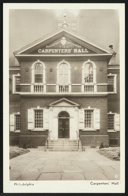Philadelphia. Carpenters' Hall