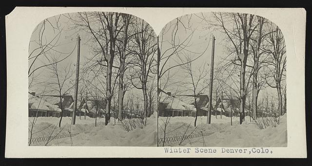 Winter scene Denver, Colo.