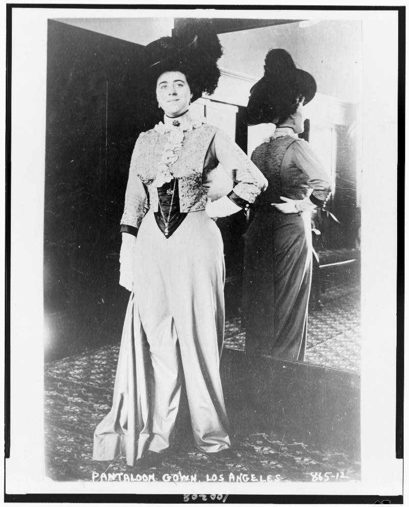 Pantaloon gown, Los Angeles