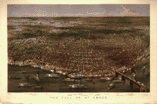The city of St. Louis
