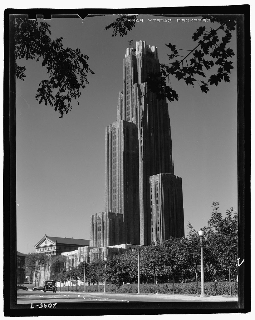 Pittsburgh, Pennsylvania. Cathedral of Learning, University of Pittsburgh, exterior