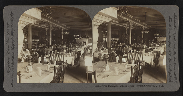 The Portland dining room. Portland, Oregon, U.S.A.