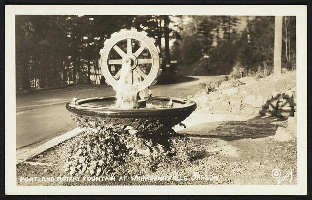 Portland Rotary Fountain at Wahkeena Falls, Oregon