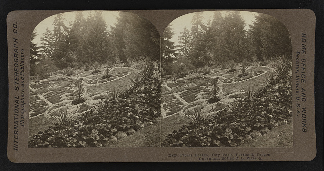 Floral design, City Park, Portland, Oregon