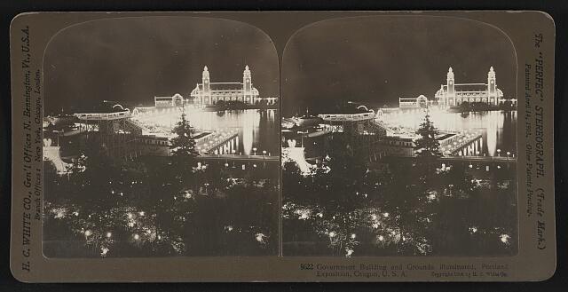 Government Building and grounds, Portland Exposition, Oregon, U.S.A.