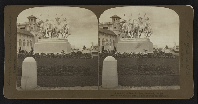 Scene at the World's Fair, Portland, Oregon
