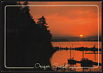 Oregon sunset, Typical Oregon Sunset, this one at Rooster Rock in the Columbia River Gorge near Portland