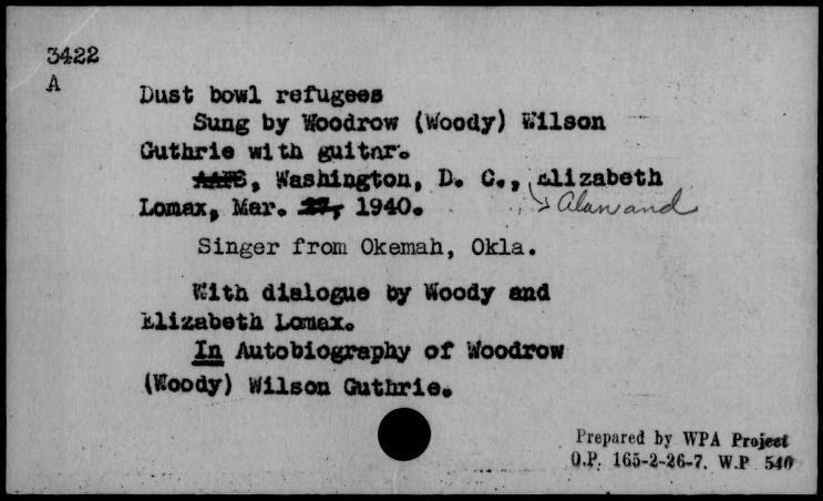 Dust bowl refugees