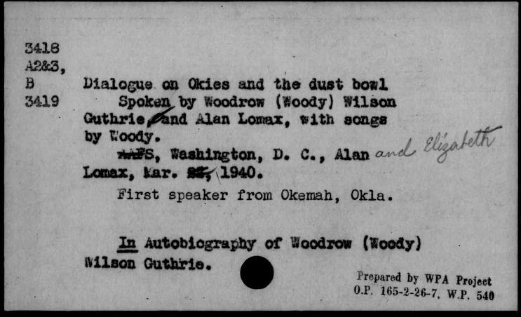 Dialogue on Okies and the dust bowl