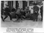 Prohibition officers raiding the lunch room of 922 Pa. Ave., Wash., D.C.