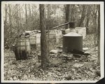 Still where prohibition agent was shot At this old fashioned distillery in the woods near Rosaryville, Maryland, Harry D. McMunn, prohibition agent of Leonardtown, Md., was shot and critically wounded. Aubrey Harding of Spotsylvania, Va., was arrested and charged with the shooting.