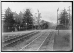 Railroads. Railroad crossing in Takoma Park