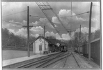 Connecticut. New Canaan railroad station