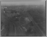 Railroad yard. Aerial view of railroad yard I